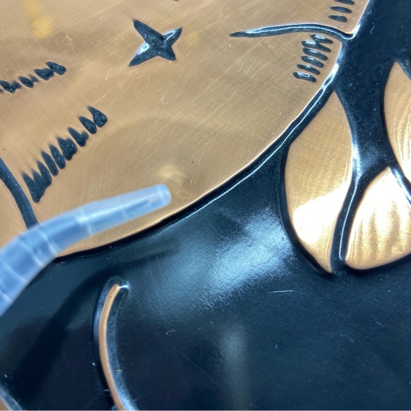 Vintage Zodiac Sign Cancer Astrology Seventies Copper Plaque - Picture 8 of 11